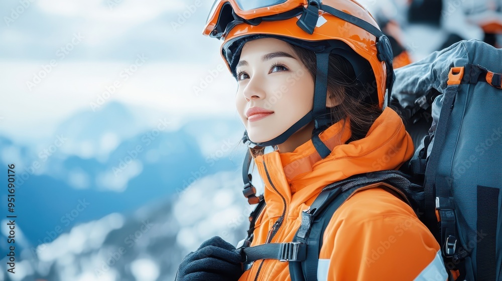 Asian women in rescue unit attire, leading a critical rescue operation, managing equipment and ensuring safety in a high-pressure environment. Asian women in rescue unit attire, leading a critical rescue operation, managing equipment and ensuring safety in a high-pressure environment.