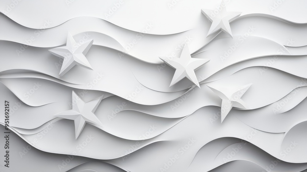 Obraz premium Star rating on a paper texture background, featuring hyper detailed and elegant designs for a clear look