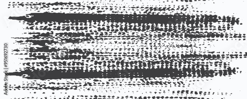 Grunge halftone gradient background. Faded grit noise texture. White and black sand wallpaper. Retro pixelated backdrop. Anime or manga style comic