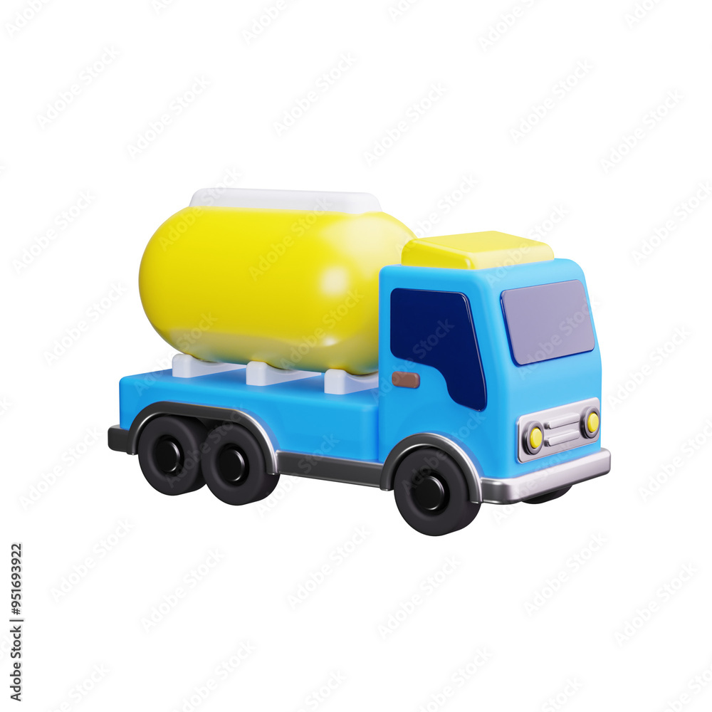 Fototapeta premium truck 3d render icons