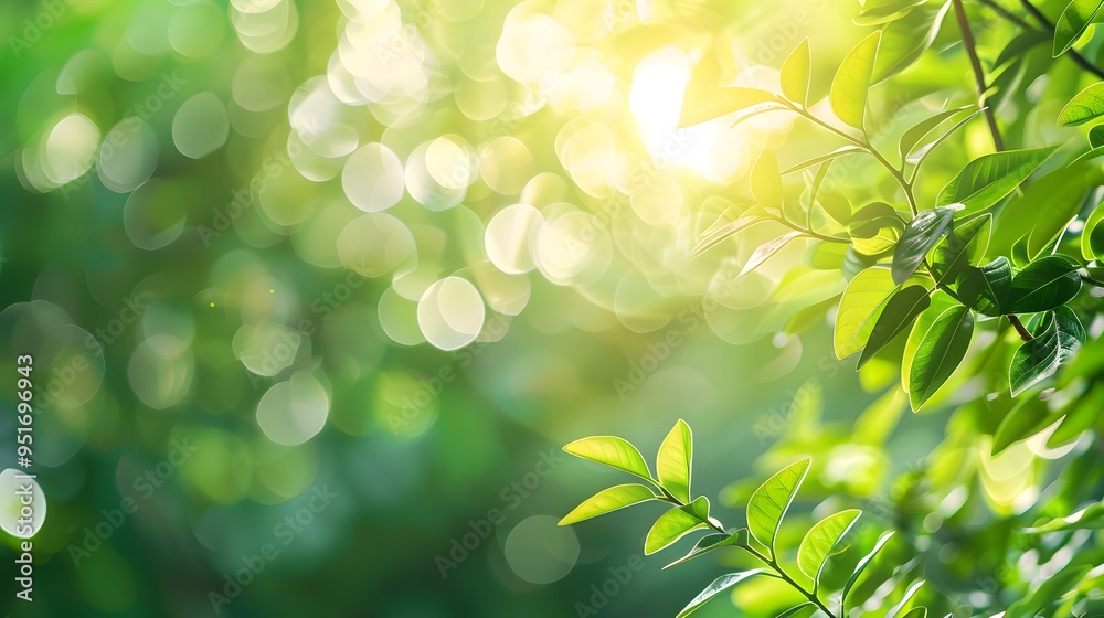 blurred green nature background with sunlight and bokeh blurred green nature background with sunlight and bokeh