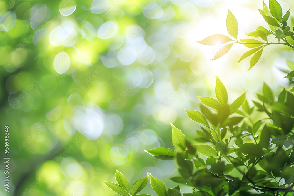 blurred green nature background with sunlight and bokeh blurred green nature background with sunlight and bokeh