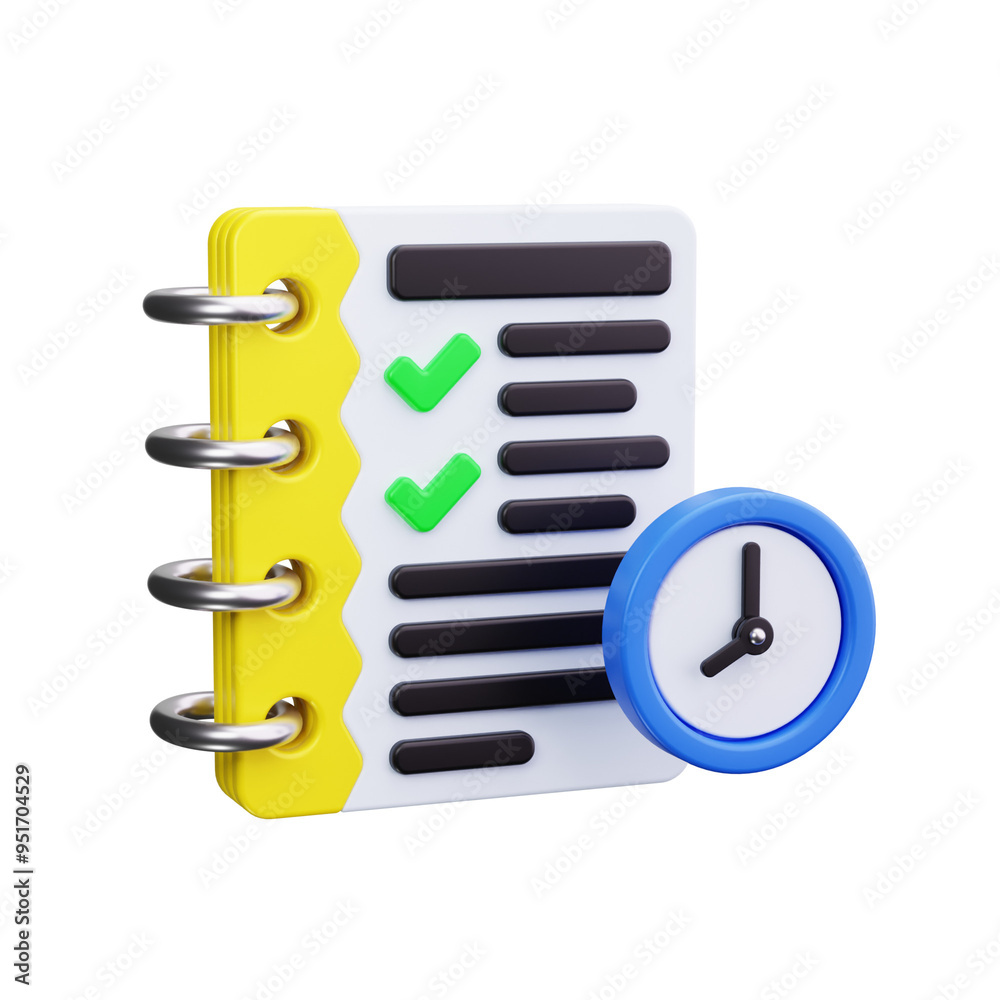 planning 3d render icons planning 3d render icons