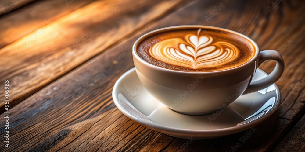 Steaming cup of coffee with beautiful latte art, creating a cozy and comforting vibe, Coffee, latte art, tea flower, warmth Steaming cup of coffee with beautiful latte art, creating a cozy and comforting vibe, Coffee, latte art, tea flower, warmth