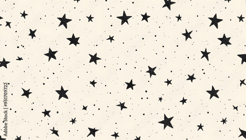 Obraz premium Repeating small icons, like stars, dots, or simple symbols, evenly spaced on a neutral background for a subtle pattern.
