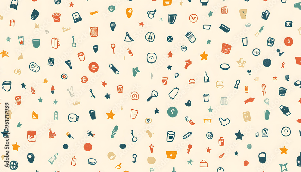 Repeating small icons, like stars, dots, or simple symbols, evenly spaced on a neutral background for a subtle pattern. Repeating small icons, like stars, dots, or simple symbols, evenly spaced on a neutral background for a subtle pattern.