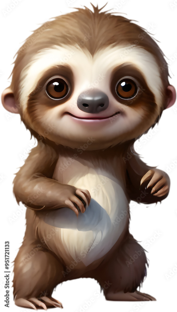 Adorable Sloth Cartoon Clipart for Kids and Crafts. Adorable Sloth Cartoon Clipart for Kids and Crafts.