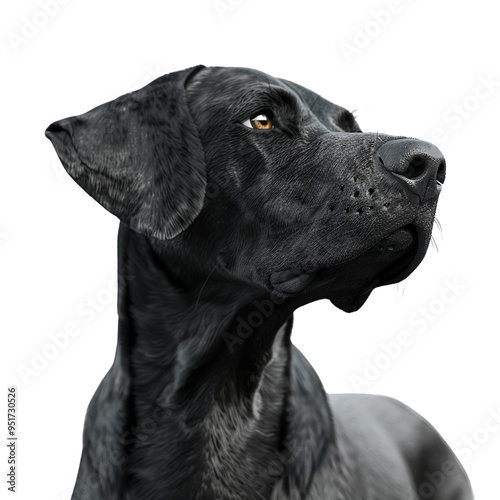 Black Dog Portrait photo