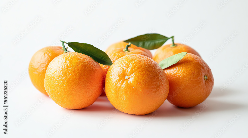 Fresh oranges, set against a white background. Fresh oranges, set against a white background.