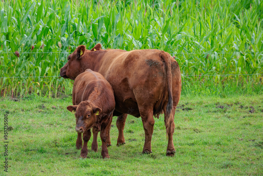 Fototapeta premium Kühe im Münsterland