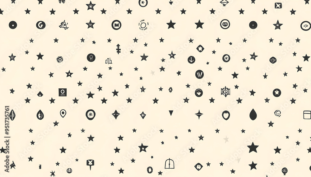 Repeating small icons, like stars, dots, or simple symbols, evenly spaced on a neutral background for a subtle pattern. Repeating small icons, like stars, dots, or simple symbols, evenly spaced on a neutral background for a subtle pattern.