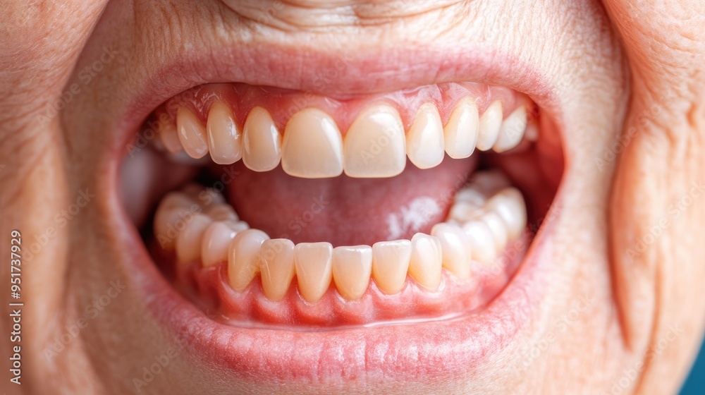Close-up of Open Mouth with Teeth Close-up of Open Mouth with Teeth