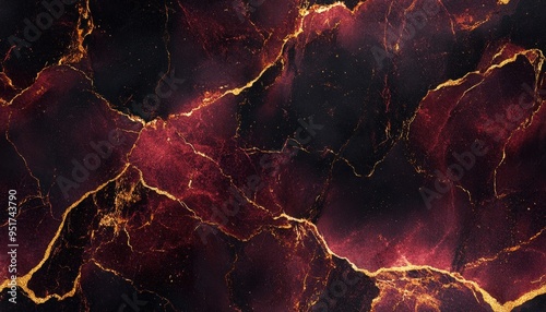 Seamless marble pattern in rich maroon with subtle gold accents, [Abstract Background Marble], [Bold and sophisticated]