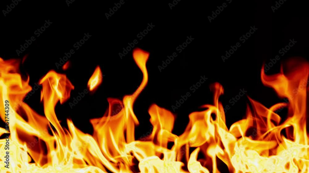 Fire, burning flame. Tongues of orange flame. Bright burning flames on a black background. Fire in slow motion. Wall of Real fire, abstract background. Dancing fire, Super slow motion video. Fire, burning flame. Tongues of orange flame. Bright burning flames on a black background. Fire in slow motion. Wall of Real fire, abstract background. Dancing fire, Super slow motion video.