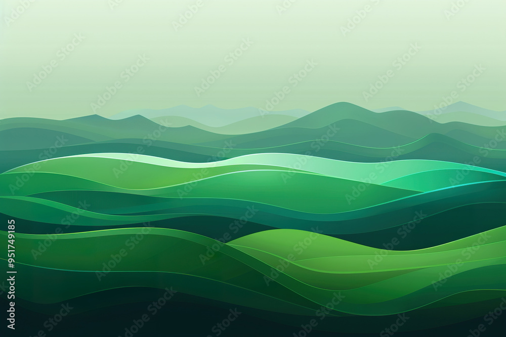 A green mountain range with a clear blue sky, A green mountain range with a clear blue sky,