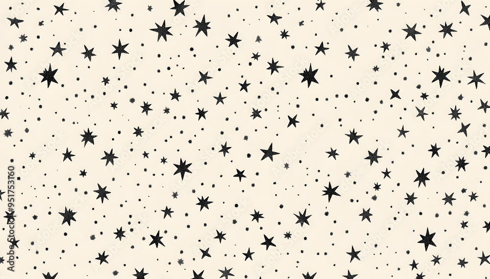 Obraz premium Repeating small icons, like stars, dots, or simple symbols, evenly spaced on a neutral background for a subtle pattern.