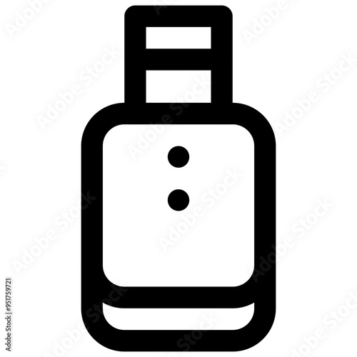 Cleanser. Editable stroke vector icon.