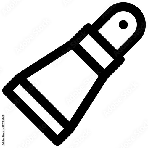 Eye contour cream. Editable stroke vector icon.