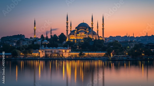 Istanbul Cityscape at Sunset