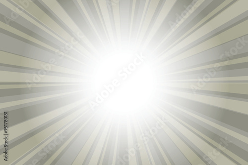 Olive Abstract Gray sunburst background. Bright glowing light rays background. Grey sunbeam background with sun ray. Exploding star burst texture Japanese radius pattern abstract background.