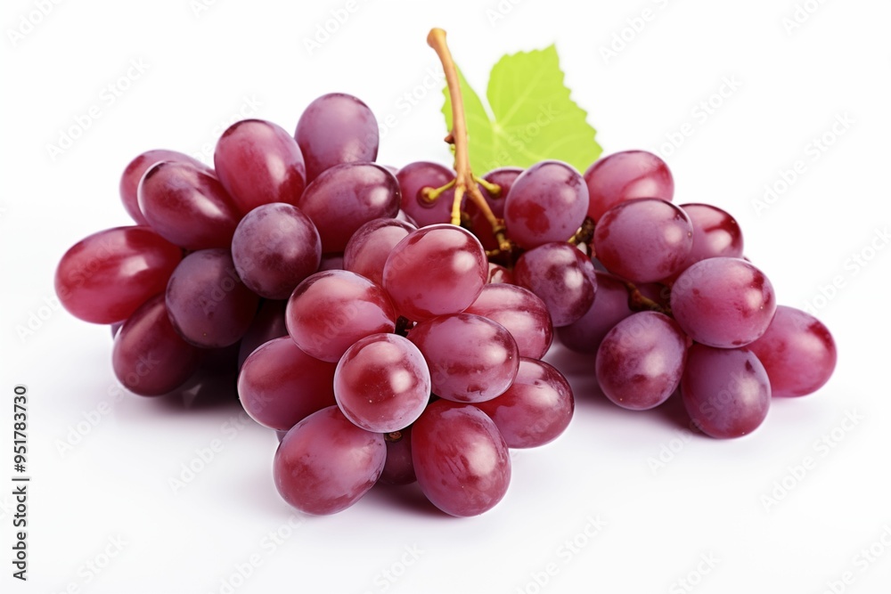 Grapes isolated on white background. Generative ai Grapes isolated on white background. Generative ai