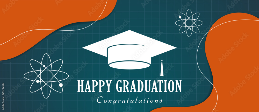 Graduation concept design. Congratulations graduates for the class of
