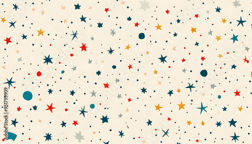 Repeating small icons, like stars, dots, or simple symbols, evenly spaced on a neutral background for a subtle pattern.