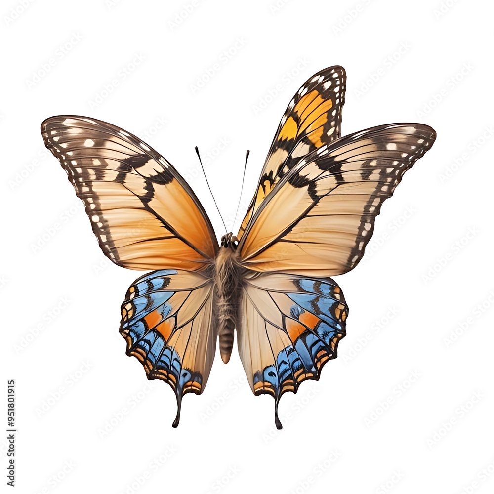 Obraz premium Butterfly, isolated on white background 