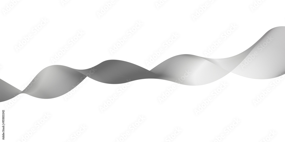 Fototapeta premium Modern glowing wave lines with technology connection concept. Abstract technology lines mesh background. Abstract digital motion lines. Vector wave curve gradient pattern blend.