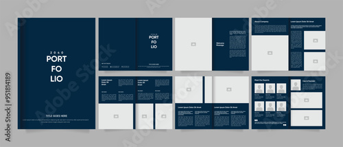 Architecture portfolio brochure design or portfolio template design