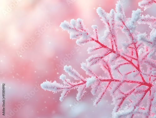 pink winter background