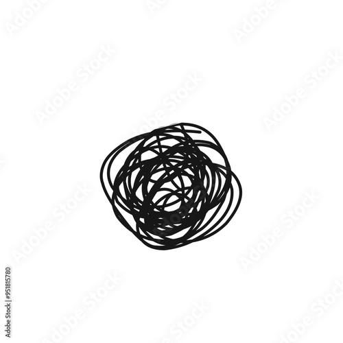 abstract tangled thread