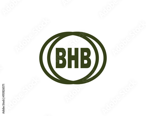 BHB Logo design vector template. BHB