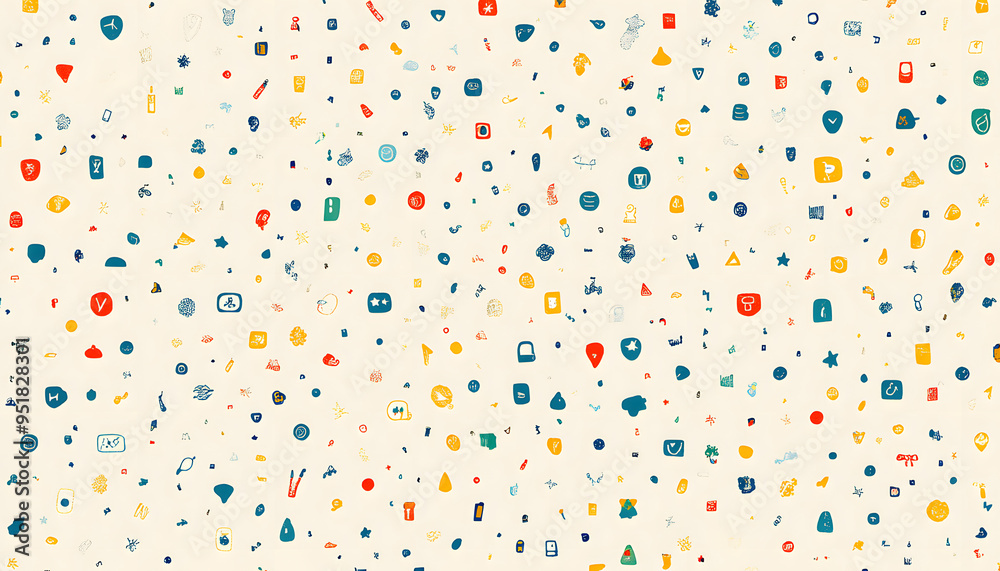 Repeating small icons, like stars, dots, or simple symbols, evenly spaced on a neutral background for a subtle pattern. Repeating small icons, like stars, dots, or simple symbols, evenly spaced on a neutral background for a subtle pattern.