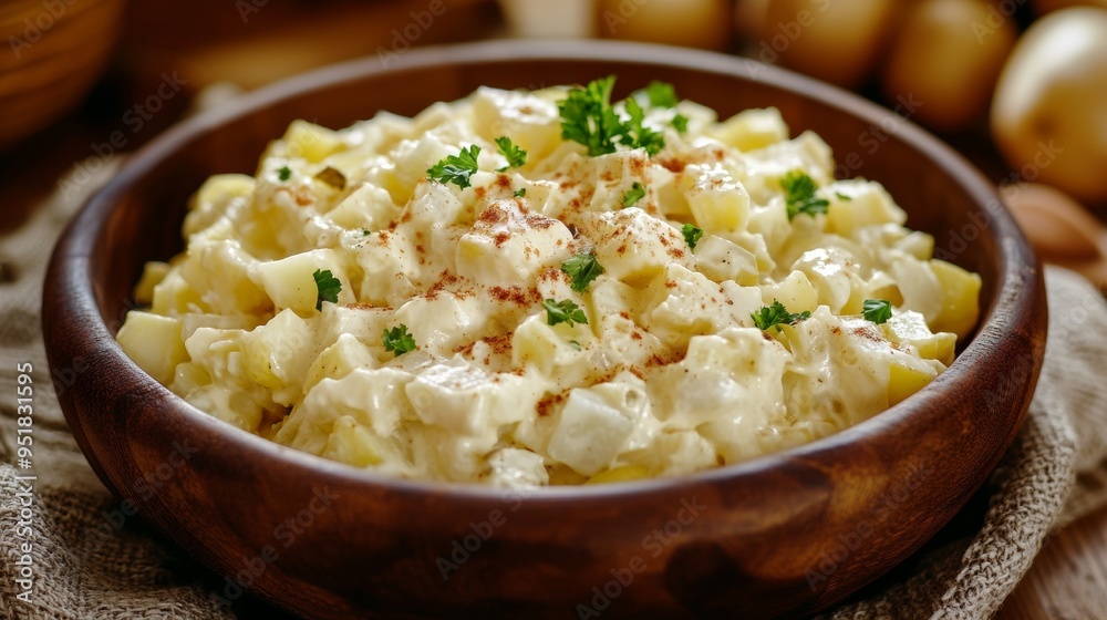 Bulgarian national cuisine: Onion and potato salad. Bulgarian national cuisine: Onion and potato salad.