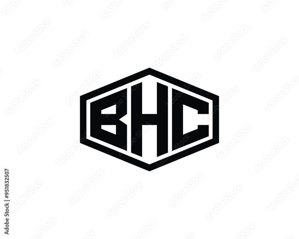 BHC Logo design vector template. BHC