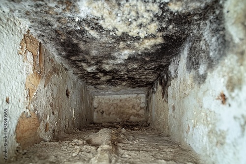 Mold and contamination inside the ventilation shaft