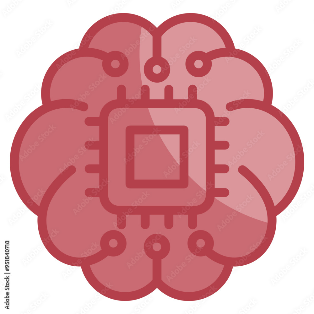 Ai Brain Icon Element For Design Ai Brain Icon Element For Design