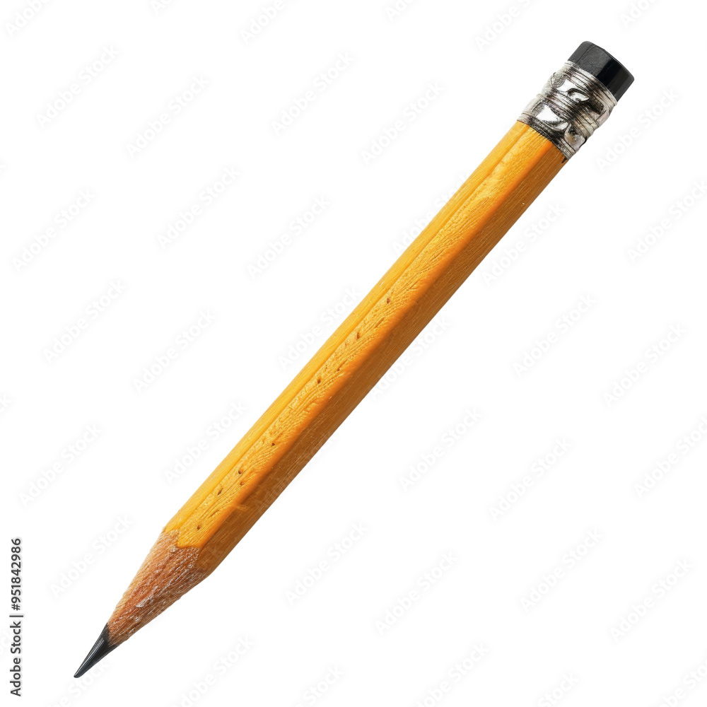 One pencil isolated on transparent or white background One pencil isolated on transparent or white background