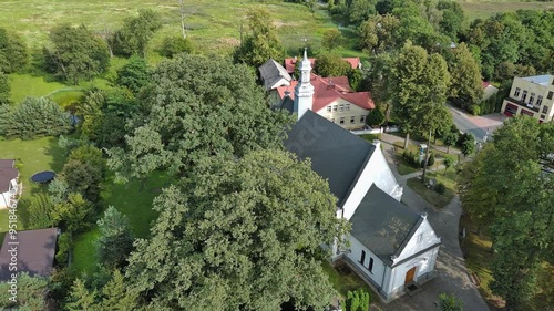 Historic church in Marzenin, Poland. photo