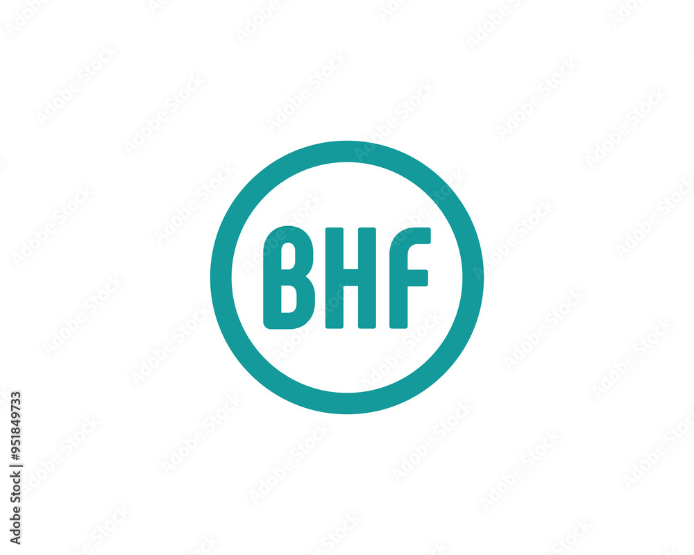 BHF logo design vector template. BHF BHF logo design vector template. BHF