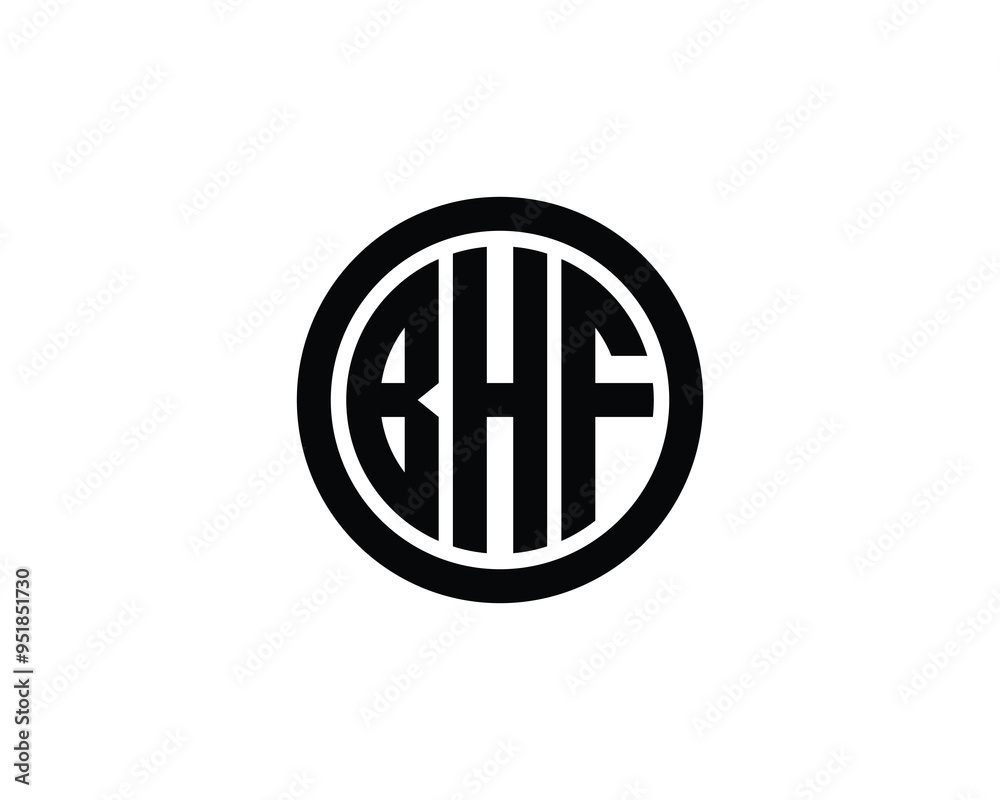 BHF logo design vector template. BHF BHF logo design vector template. BHF