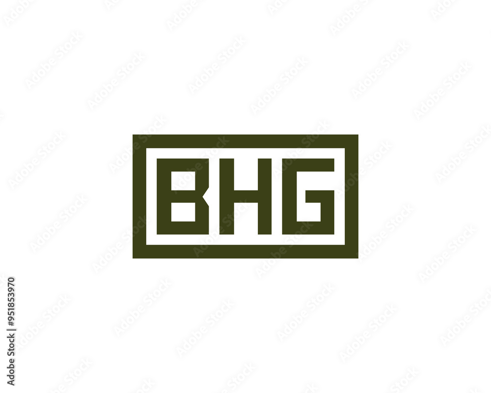 BHG logo design vector template. BHG BHG logo design vector template. BHG
