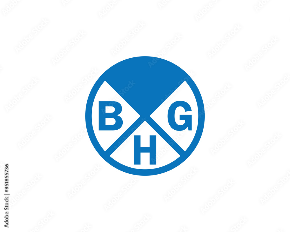 Fototapeta premium BHG logo design vector template. BHG