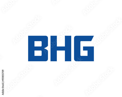 BHG logo design vector template. BHG