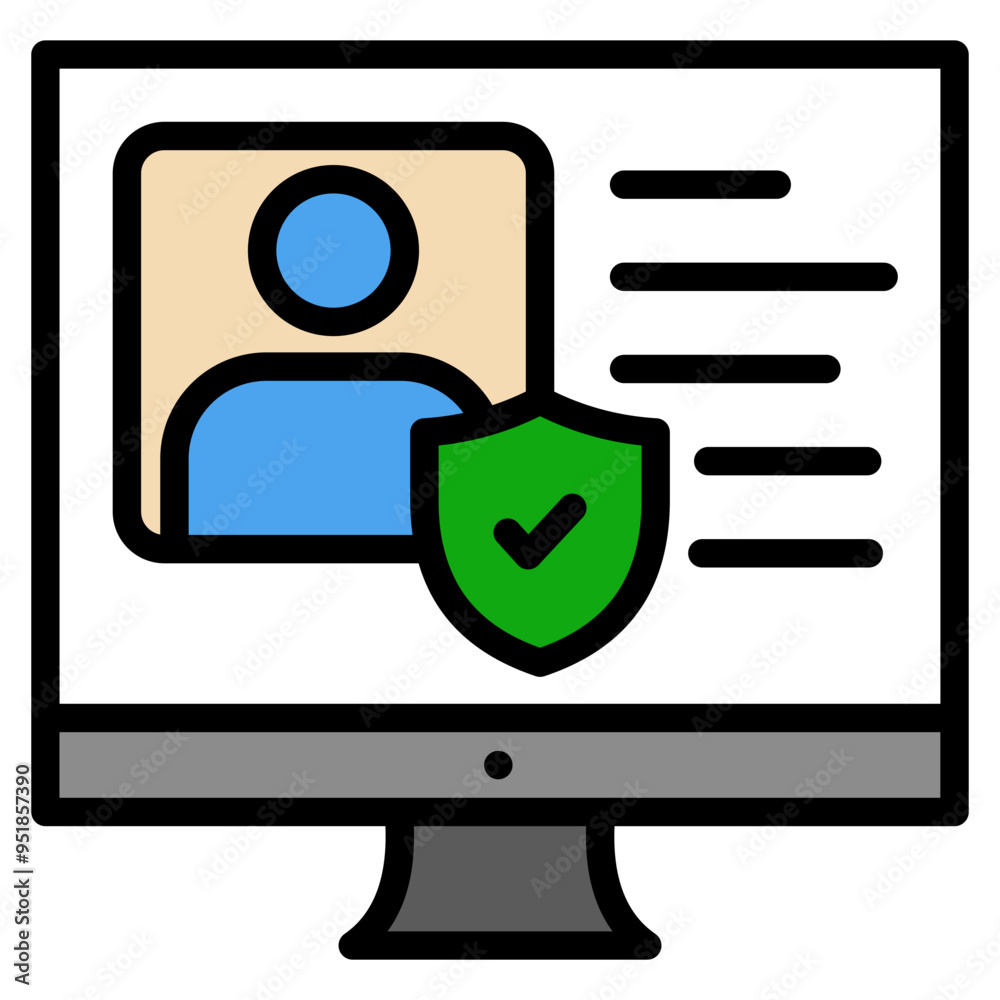 Digital Identity Icon Element For Design Digital Identity Icon Element For Design