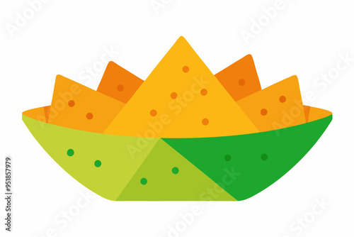 Nachos Illustration Vector - Ideal for Culinary and Recipe Projects