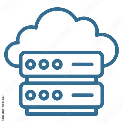 Cloud Computing Icon Element For Design