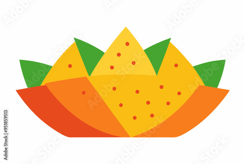 Nachos Illustration Vector - Ideal for Culinary and Recipe Projects