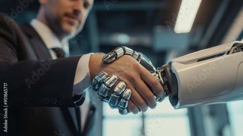 Human and Robot Handshake: A Fusion of Technology and Humanity